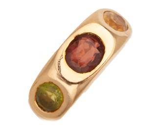 Ladies 18K Gold Garnet, Peridot and Citrine Cocktail Ring
Estimate
$400
-
$600