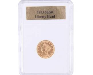 1873 Gold Liberty Head Coin
Estimate
$600
-
$800