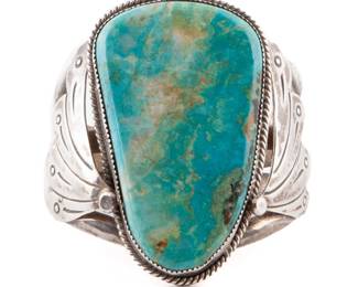 Royston Turquoise and Sterling Silver Cuff,
Estimate
$200
-
$300
