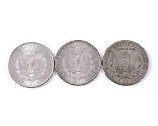 3 Silver Dollars - Circa 1887-1888
Estimate
$100
-
$200
