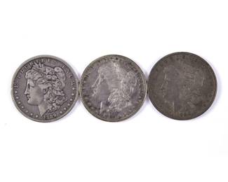 3 Silver Dollars - 1889-1890
Estimate
$100
-
$200
