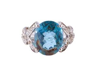 Ladies Blue Topaz & Diamond Ring
Estimate
$100
-
$200