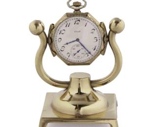 Elgin Pocket Watch and Brass Holder
Estimate
$200
-
$300