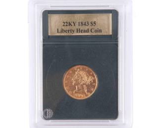 1843 Gold Liberty Head Coin
Estimate
$600
-
$800