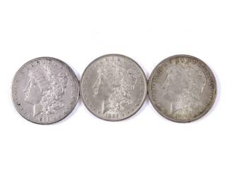 3 Silver Dollars - Circa 1885-1886
Estimate
$100
-
$200