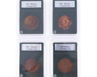 4 Matron Coronet Coins
Estimate
$100
-
$200