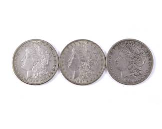 3 Silver Dollars - Circa 1885-1886
Estimate
$100
-
$200