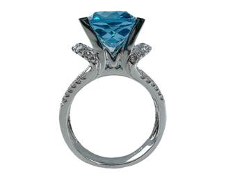 18K White Gold Swiss Blue Topaz & Diamond Ring
Estimate
$10,000
-
$15,000