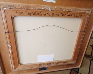 John Delulio Original Art On Back