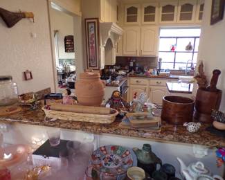 Items on Bar off of Kitchen