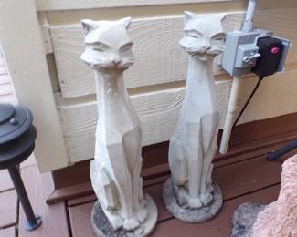 Large Concrete Cats