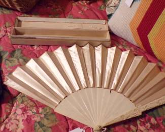 Vintage Wedding Fan in Original Box