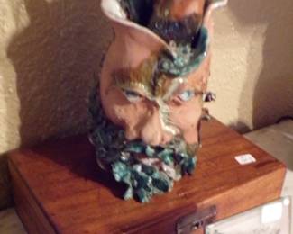 Vintage Abstract Art and Majolica Piece