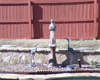 More Yard Art - Birds are Metal 