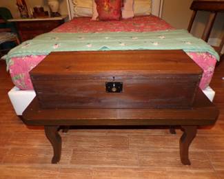 Old Large Wood Storage Box