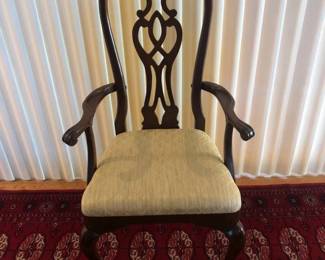 Handsome Thomasville Armed Dining Chair