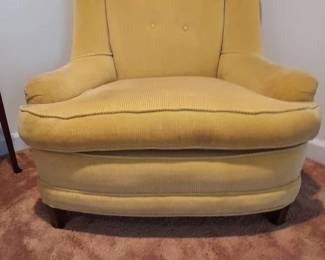 Mid Century Yellow Gold Chair