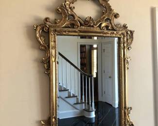 Ornate Goldtone Wall Mirror