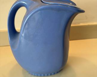 Hall China Co Blue Refrigerator Pitcher