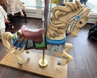 $325 - Great Condition                                                                                                
Carousel Horse on Pole 