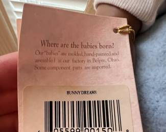 $70 - Excellent Condition. Lee Middleton Doll by Reva Schick (Bunny Dreams) Vinyl Doll w/Original Clothes. 22" Long