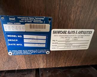 $750 - Great Condition                                                                                      
International Game Technology: Triple Play Slot Machine, Showcase Slots & Antiques