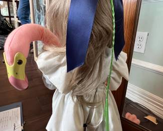 $100 - Excellent Condition                                                            Julie Krueger "Alice in Wonderland" with Flamingo & Mouse on stand (1989)                                                                   *Original Box Included