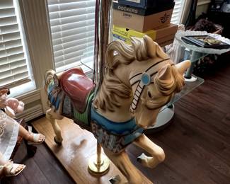 $325 - Great Condition                                                                                                
Carousel Horse on Pole