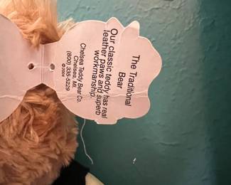 $15                                                                                                     Chelsea Teddy Bear Co. Plush Toy Bear 12”