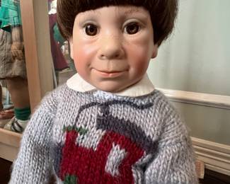 $75 - Excellent Condition                                                        Casey, Jr (White German Boy w/Train) by Good Kruger (1989)  #000177 of 2,000                                                              *Original Box Included