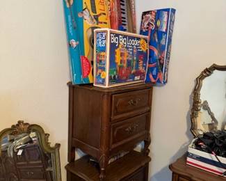 Night stands, children's musical instruments