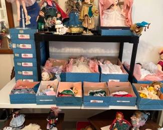 Madame Alexander, American Girl, and Muffy Vanderbear dolls