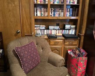 Chair and DVDs