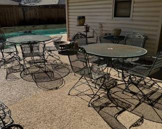 More patio tables and chairs
