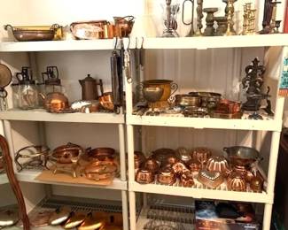 Decorative copper, candlesticks