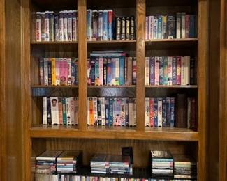 DVDs, VHS tapes, CDs