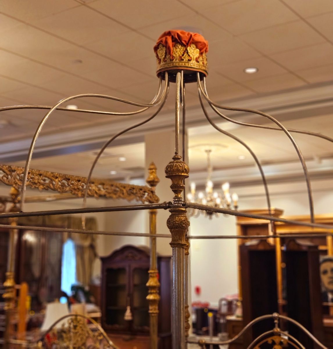 Look at this bed topper with crown!! Unbelievable!!