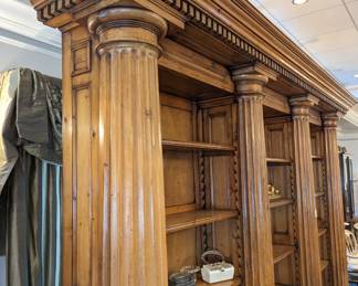 Large 10' high 4 Column Book Shelf.