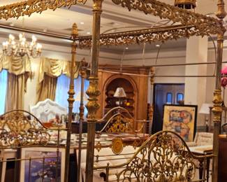 The Queens Royal Brass bed. You will find this in a Castle! Unreal, must see!!