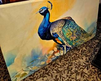 Large canvas Hand signed original art, great for home or retail