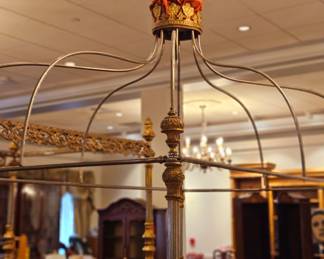 Look at this bed topper with crown!! Unbelievable!!