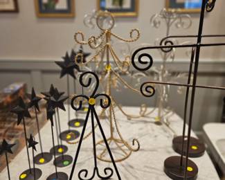 Various retail stands and easel stands