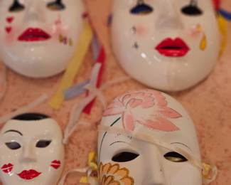 French Porcelain masks