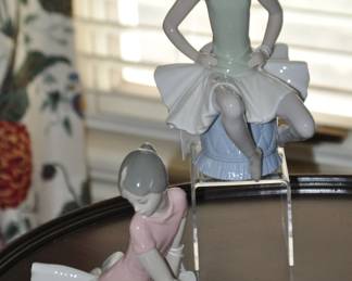 Relaxing Together are a Paid of Stunning Lladro Ballerinas.