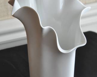 Stunning Rosenthal Studio-Line Asim Porcelain Vase c.1970's, Designed by Glass Artist Claus Josef Riedel (1925 - 2004). 11.75"h