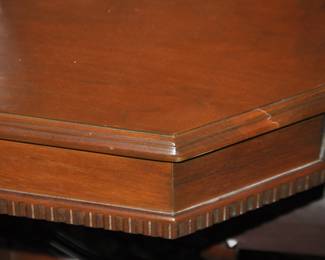 Corner Detail of the Exquisite 4.5" Carved Banding.