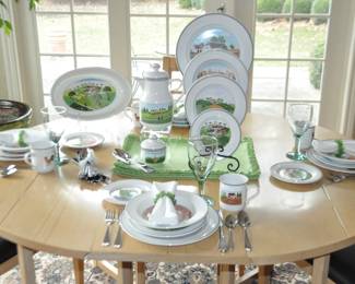 A Wonderful Collection of our Villeroy & Bach "Design Naif"  5 Piece Place Setting Service for 8. Also Available are Additional Serving Pieces
