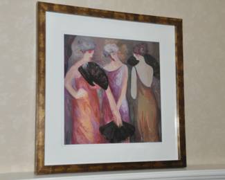 Barbara A. Wood (American 1926-) "Intermission" Limited Edition Signed and Numbered Print 328/925, 36" x 36"