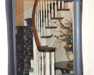 Beautiful  Black Wall Mirror, 24.5" x 29"