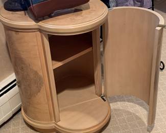 Interior of the Heritage "Corinthian" Petite Side Table with One Shelf